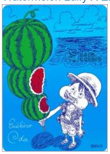WATERMELON LUFFY CARD