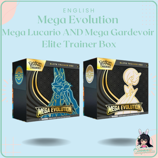 English Mega Evolution Mega Lucario AND Mega Gardevoir Elite Trainer Box